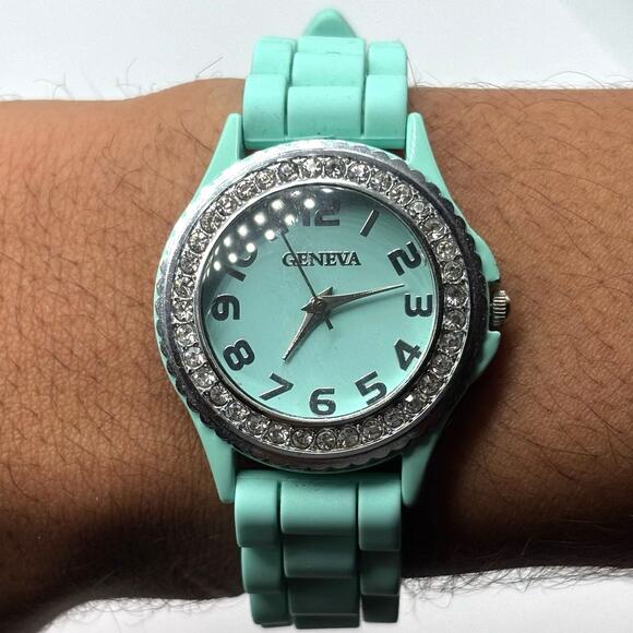 Turquoise Crystal Watch - Picture 1 of 4
